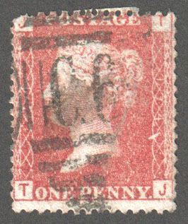 Great Britain Scott 33 Used Plate 174 - TJ - Click Image to Close